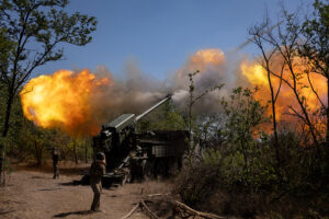 Artillerymen Of The 44th Separate Artillery Brigade  Carry Out Combat Missions